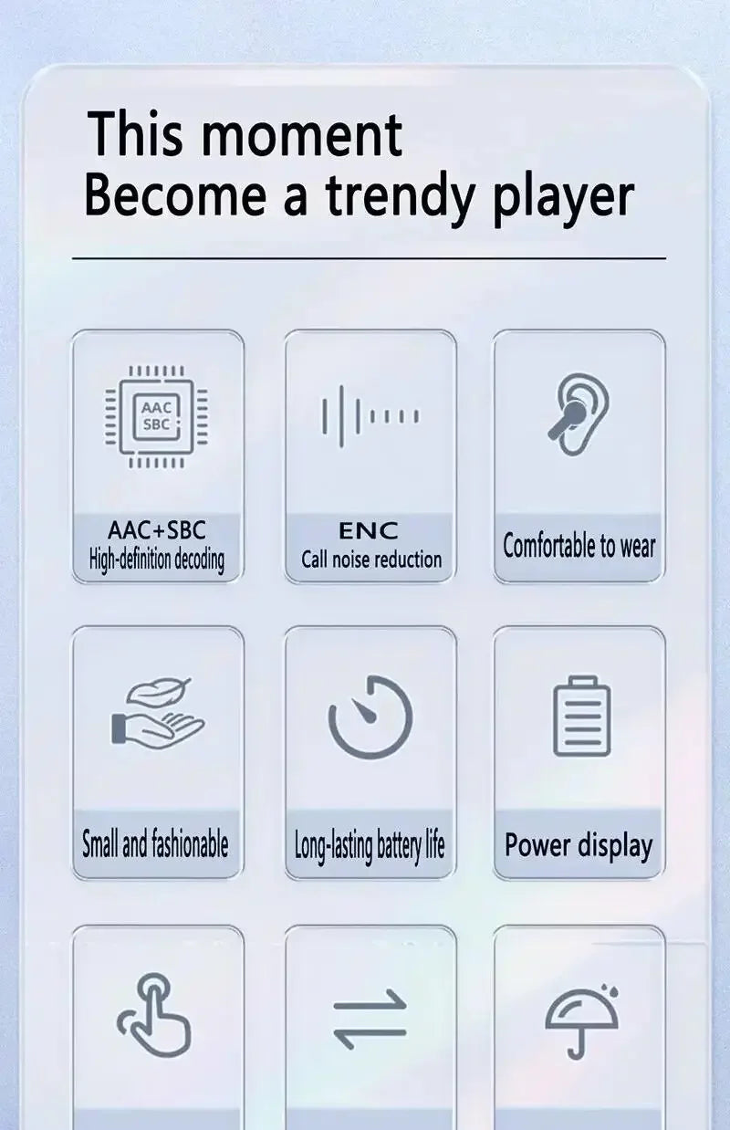 AIR31 TWS Headphones 5.3 Wireless Earphones Bluetooth Headset Noise Cancelling HD HiFi Stereo Earbuds For Huawei Xiaomi iPhone